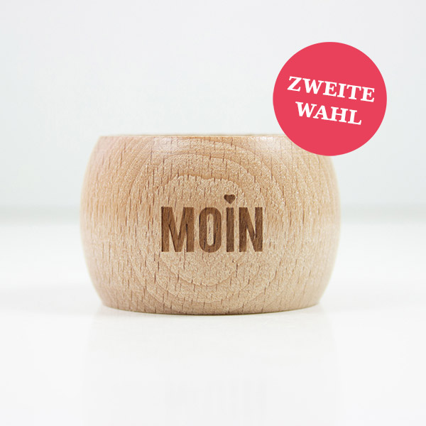 2 in 1 Serviettenring und Eierbecher Moin