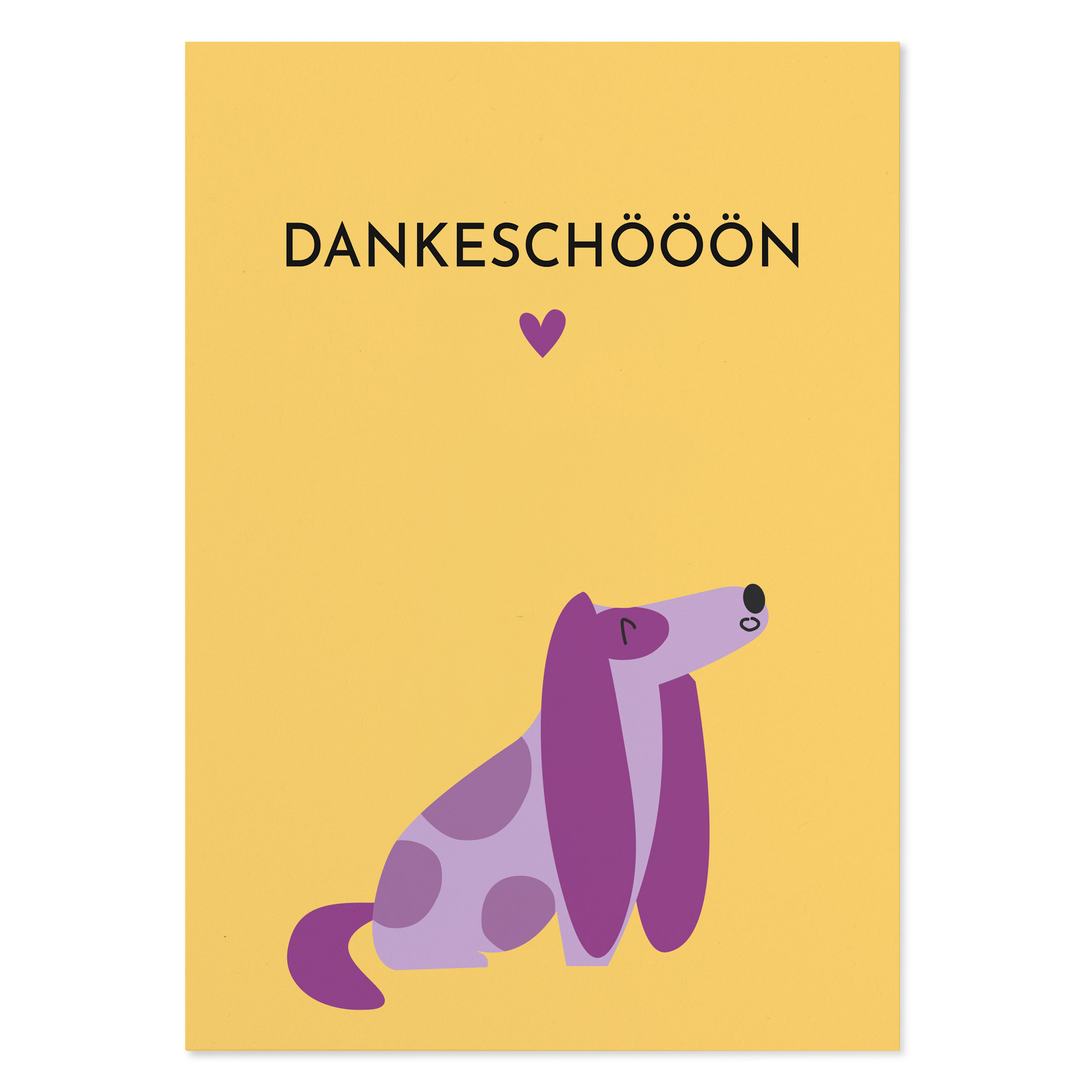 Dankeskarte Hund „Dankeschööön“ 