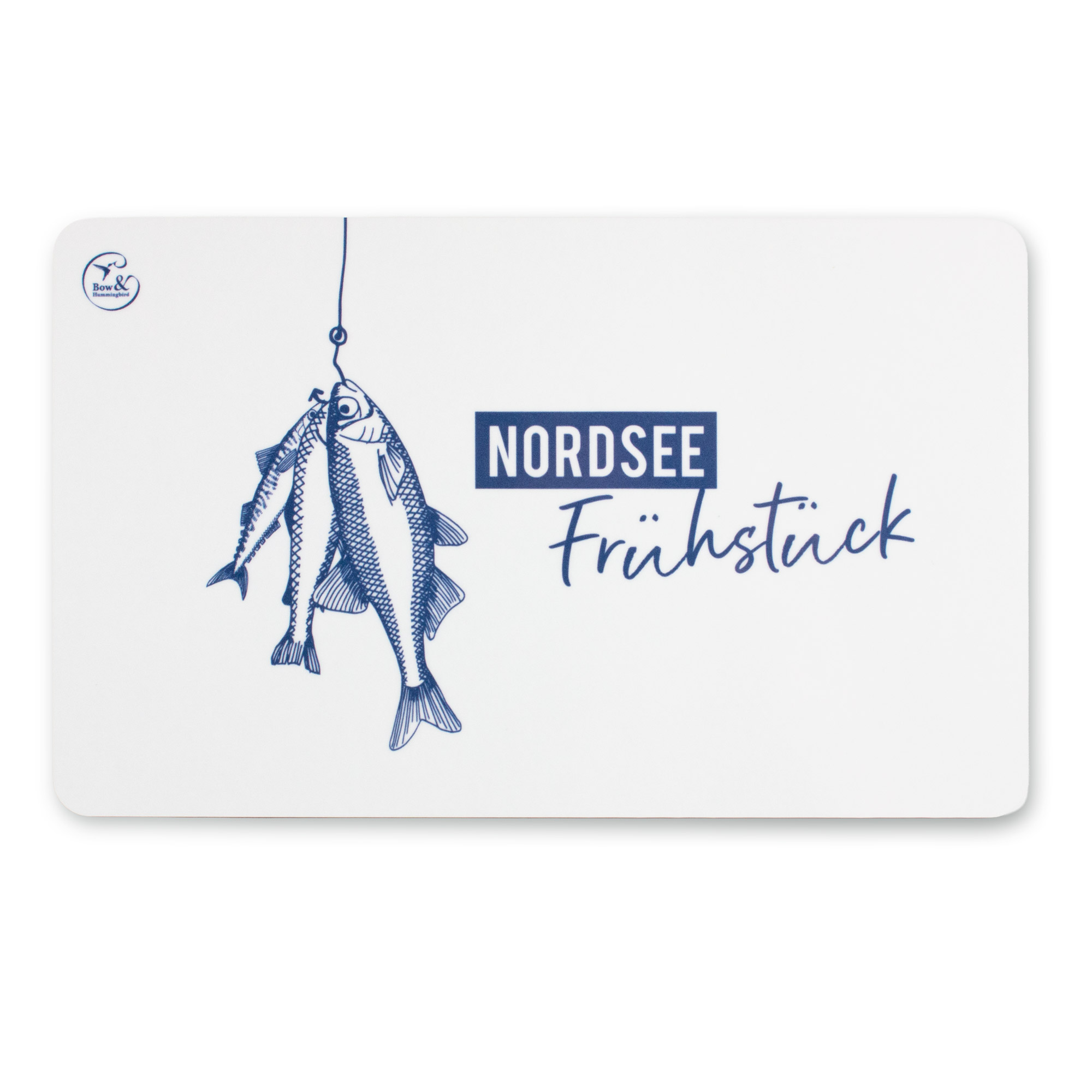 Frühstücksbrettchen Melamin Fische „Nordsee-Frühstück“