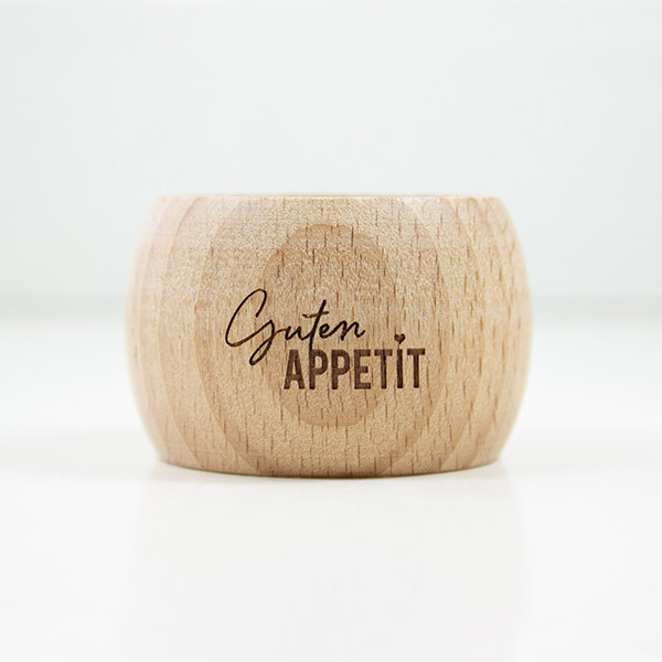 2 in 1 Serviettenring und Eierbecher „Guten Appetit“