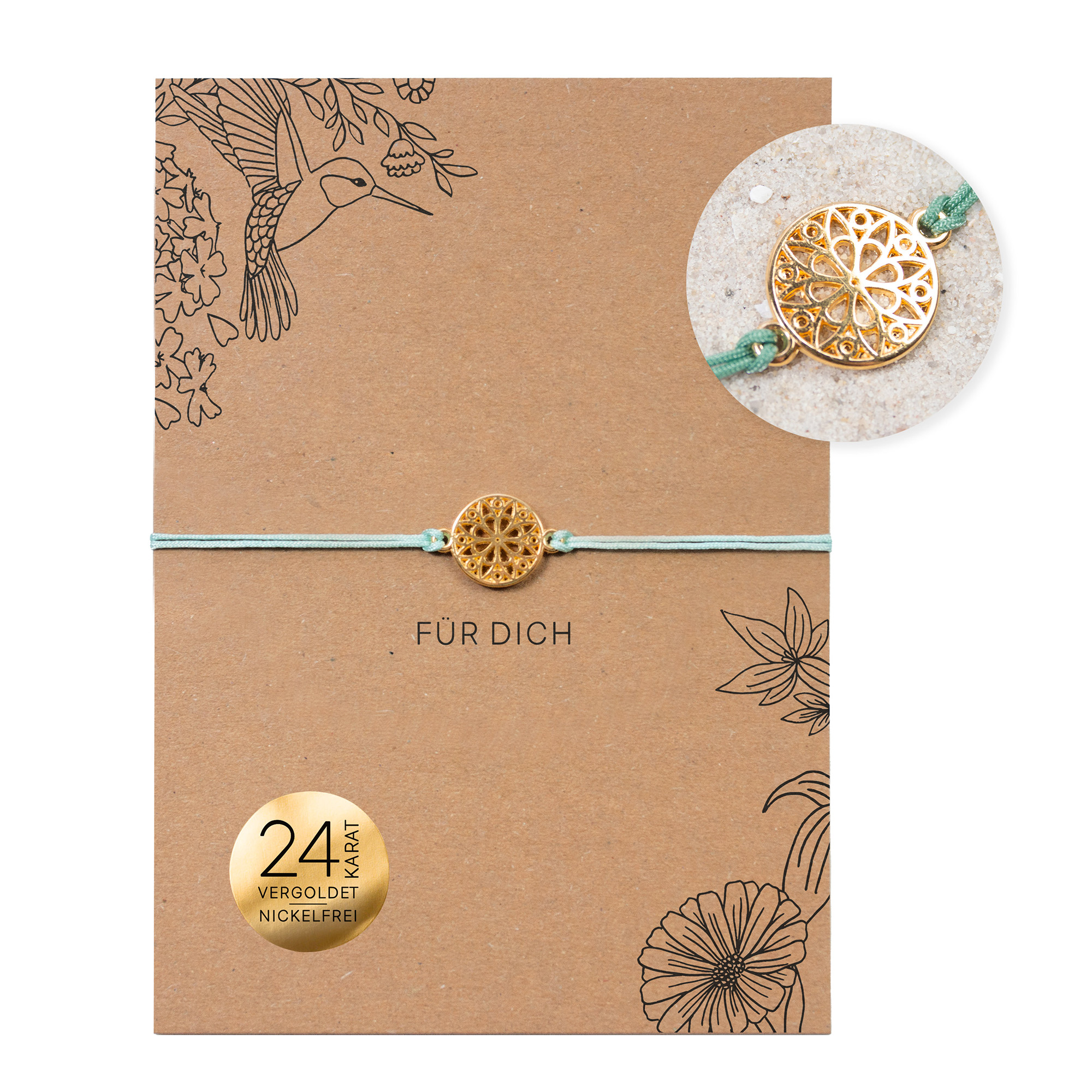 Armband auf Karte