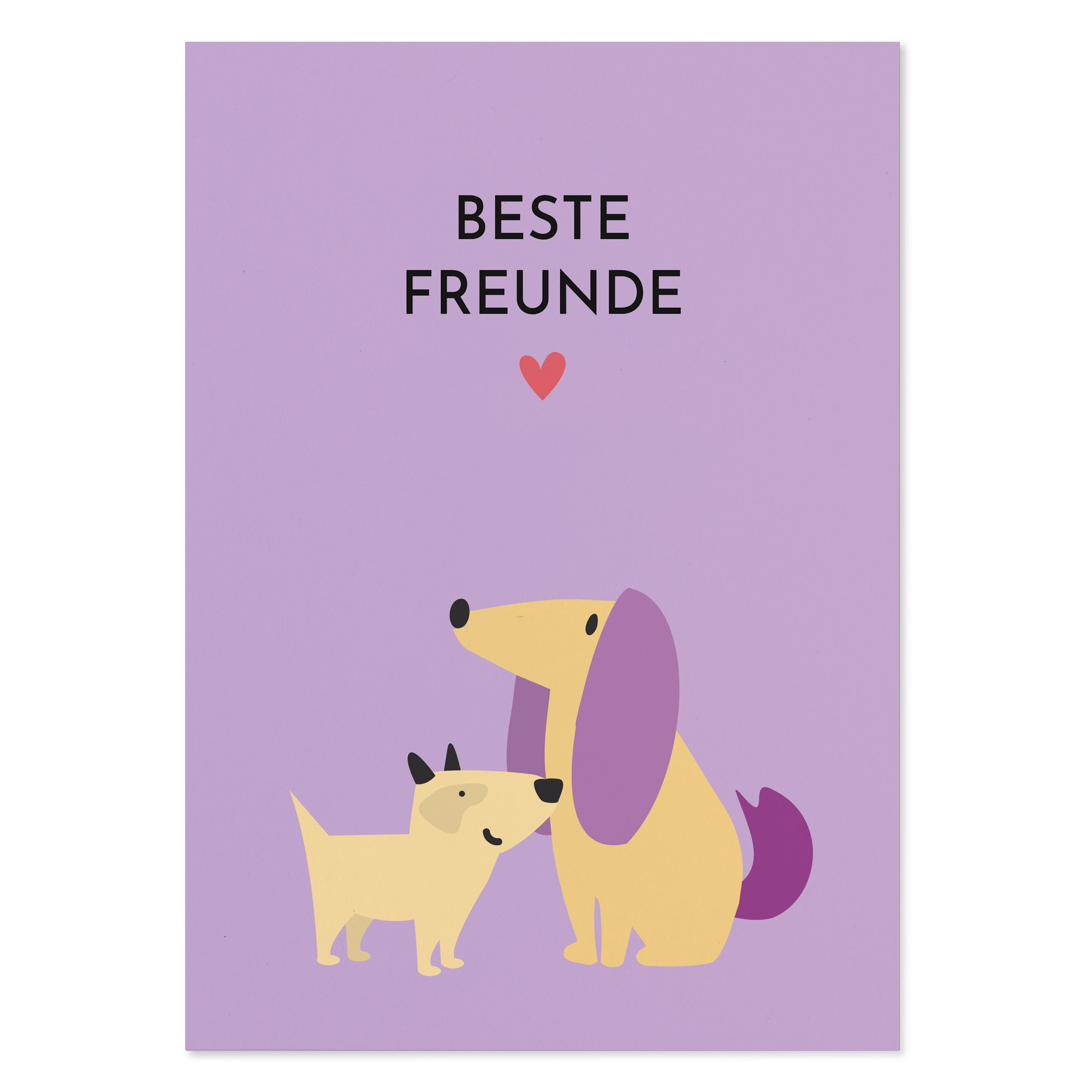 Freundschaftskarte Hund „Beste Freunde“