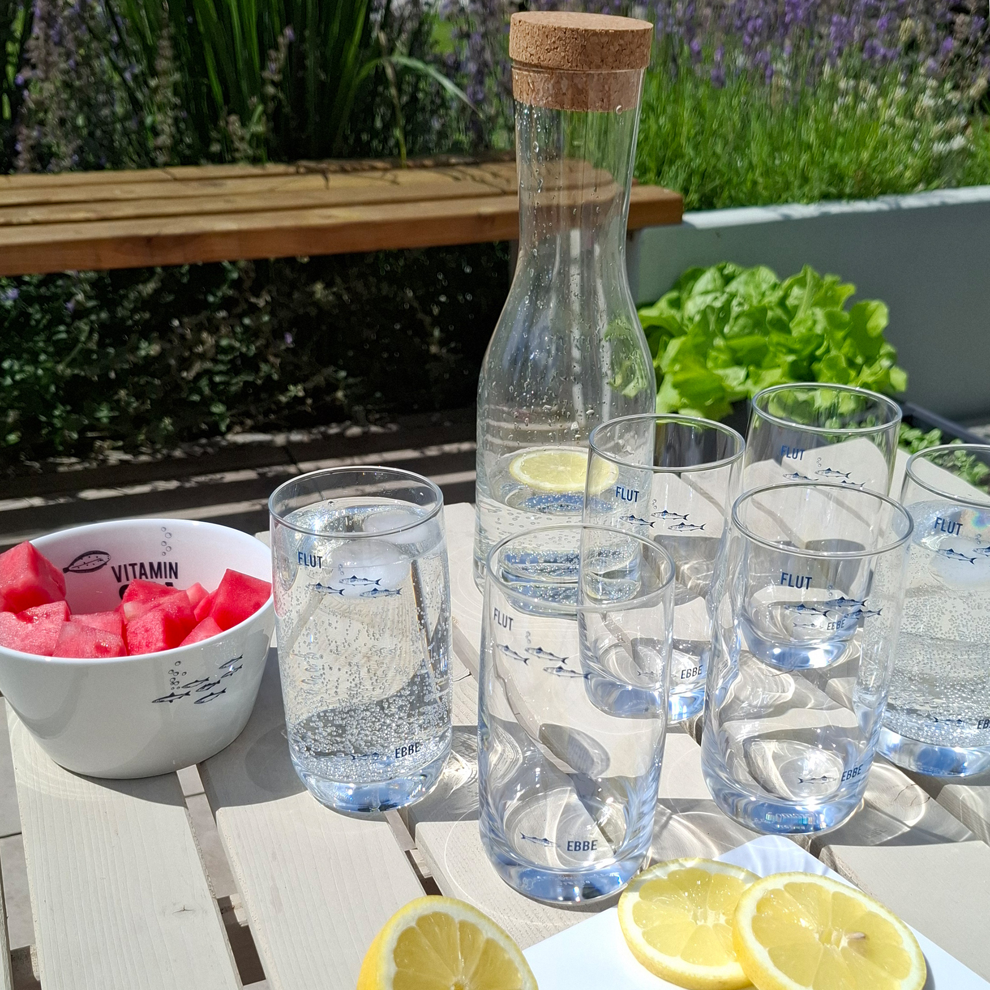 6er Set Kristallgläser