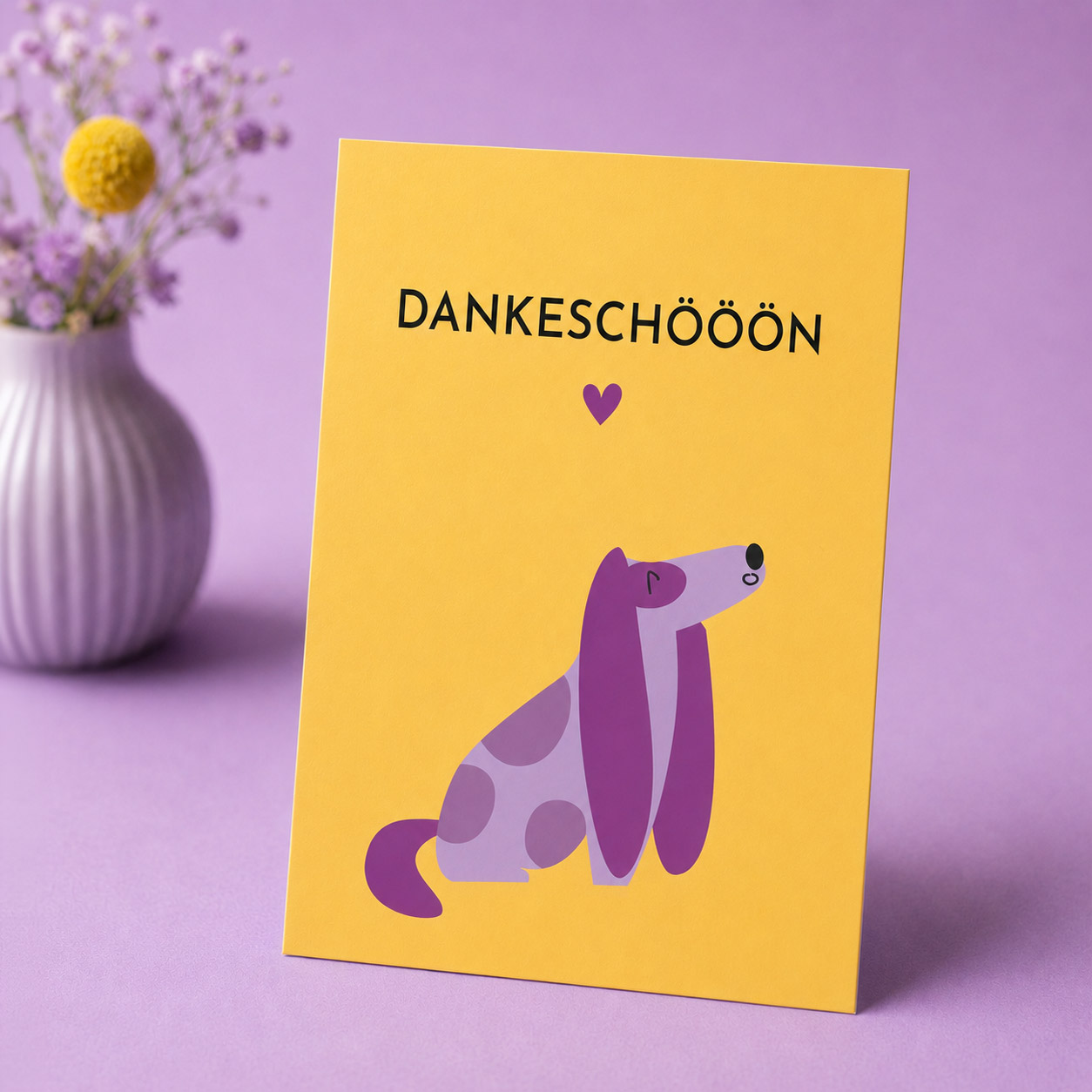 Dankeskarte Hund „Dankeschööön“ 