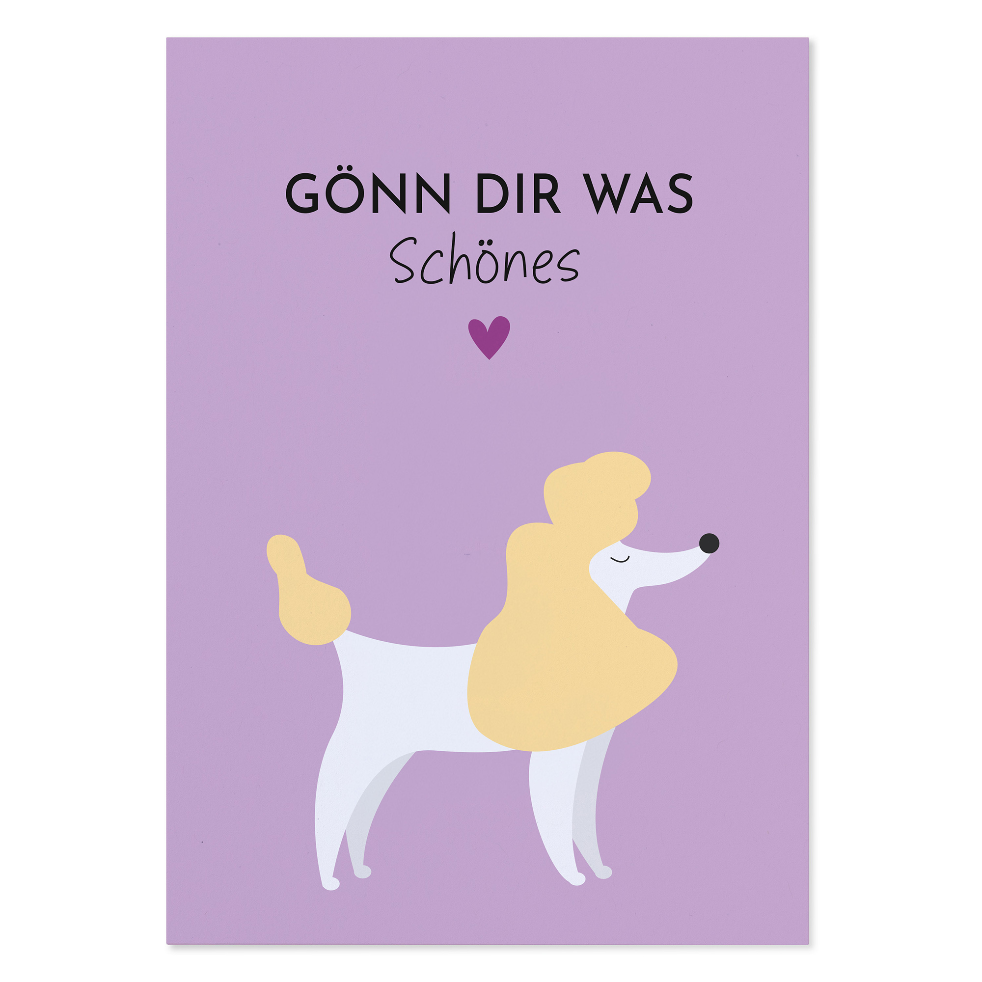 Postkarte mit Spruch „Gönn dir was Schönes“